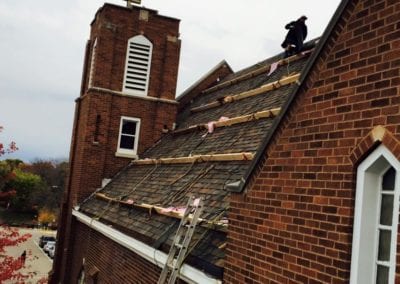 roofing-job-in-process-church